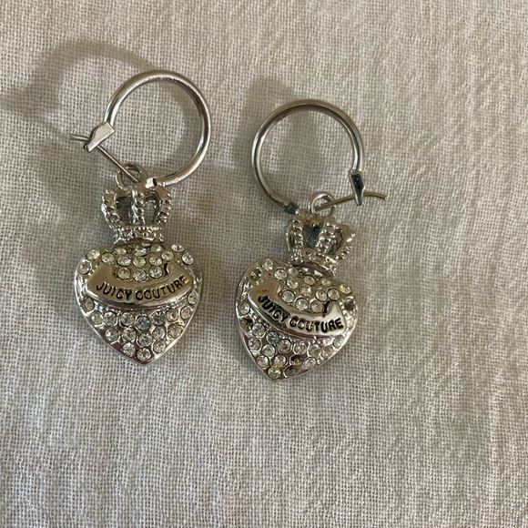 Juicy Couture Crown‎ and Heart Dangle Earrings